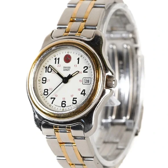 Swiss Army Ladies Officer 30mm Quartz Watch – Two-Tone, White Dial - Picture 2 of 9